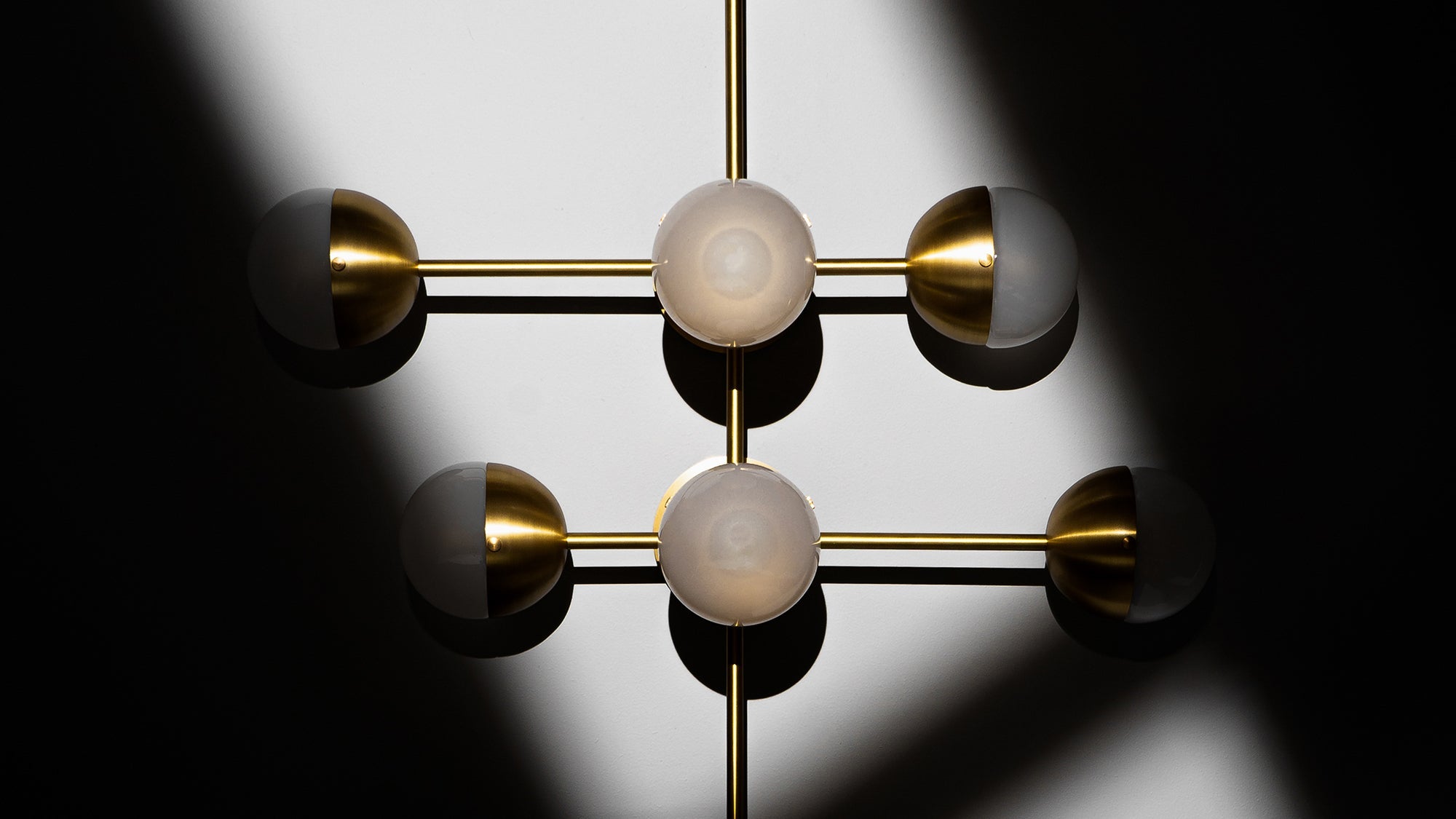 Schwung Molecule 8 Lights Frosted Hemisphere Ceiling/Wall Light